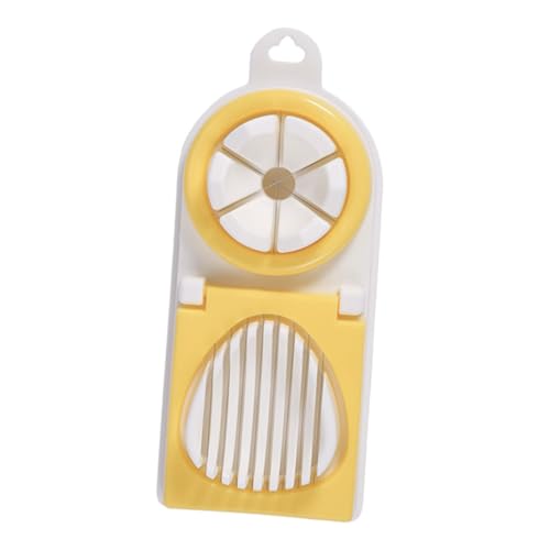 OFFSCH Egg Slicer Boiled Egg Fruit Slicer Manual Cutting Tool Safe Easy to Use Stainless Steel Pp Kitchen Slicing Gadgets