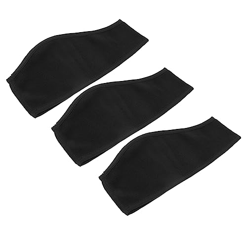 Hemoton Elastic Winter Headband 3 Pack Windproof Warm Headwrap Polar Fleece Cycling Outdoor Accessory