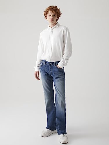LTB Herren Jeans Tinman - Bootcut - Blau - Giotto Wash W29-W48 Baumwolle, Größe:33W / 32L, Farbe:Giotto Wash 2426 – Ansicht 3