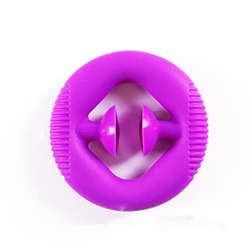 VANGAY Snappers Rainbow Fidget Toy,Finger Sensory Fidget Toy, Party Popper Noise Maker, Grab and Snap Hand Toy, Stress Relief Squeeze Toy for Kids and Adult (Purple)