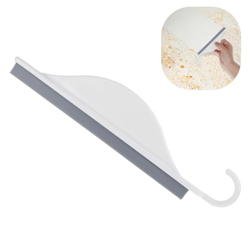 Image of Sink Squeegee, Mini Squeegee with Hanging Hook, Silicone Mirror Squeegees, Bathroom Squeegees for Shower Cleaning Sink, Bathroom, Glass, Car Windows Wiper Scraper