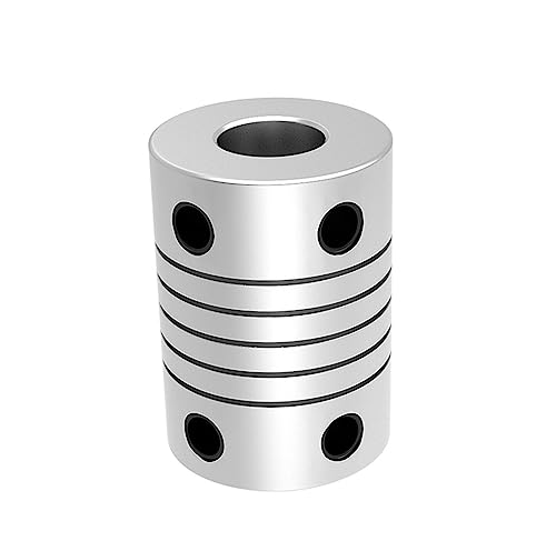 Rigid coupling,Stainless steel rigid coupling 1pcs D19L25 Aluminium Flexible Shaft Coupling CNC Stepper Motor Coupler Encoders Engraving Machine(7 X 10)