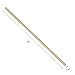 Sutemribor Brass Solid Round Rod Lathe Bar Stock, 1/4 Inch in Diameter 14 Inches in Length (4 PCS)
