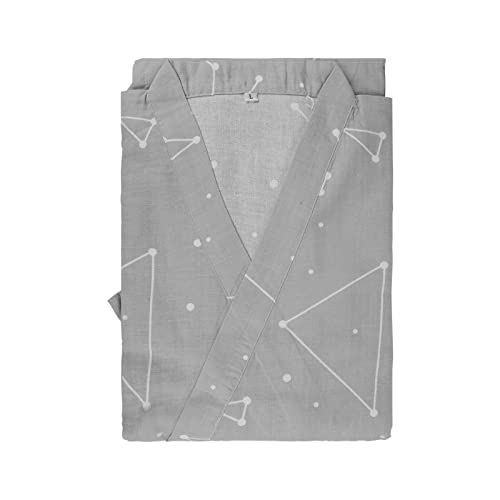 Image of SIQITECHNO Men Kimono Robe Cotton Yukata Spa Sauna Bathrobe Sleepwear Japanese Kimono for Women Loungewear Nightgown Dressing
