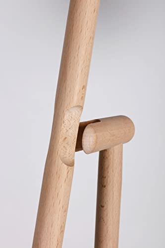 BURI Steh Kehrgarnitur 94cm mit langem Stiel ohne Bücken - Natur Besen Set mit Kehrblech Kehrschaufel aus Buchenholz mit Pferdeborsten Faule Grete – Bild 4