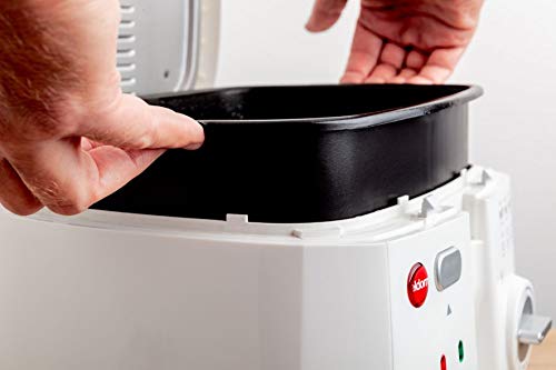 eldom FR18 Fritteuse mit 2,5 Liter Fassungsvermögen, 1800 Watt, abnehmbarer Behälter mit großem transparentem Fenster… – Bild 3