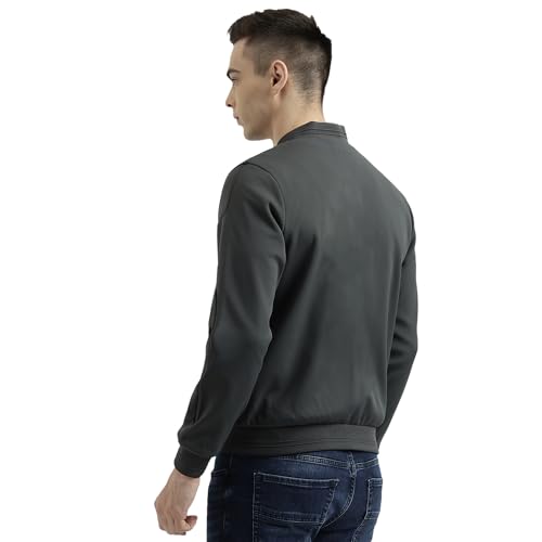 Image of UNITED COLORS OF BENETTON Men's Regular Fit Baseball Collar Scuba Knitted Bomber Jacket