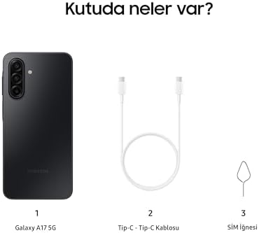 Samsung Galaxy A17 5G, Android Akıllı Telefon, 8GB RAM, 256GB Hafıza, Siyah, Büyük Ekran, 50MP OIS Kamera (Samsung Türkiye Garantili) - Görsel 6
