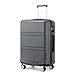 Kono Fashion Hand Luggage Lightweight ABS Hard Shell Trolley Travel Suitcase with 4 Wheels Cabin Carry-on Suitcases (20", Grey)