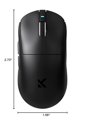 Image of MCHOSE A7 Pro Wireless Gaming Mouse, Tri-Mode Connection, 59 Grams, PAW3395 26K DPI Sensor, Wired 8K /Wireless 1K Polling, 130 Hour Battery Life - Black