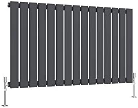 Horizontal Designer Flat Panel Radiator Anthracite-600x408mm Double Panel Central Heating