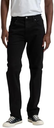 LEE - Jeans Herren - Regular Straight Fit - West - Schwarz Rinse