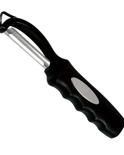 Éplucheur Pivotant Professionnel - Lame Inox Ultra-Tranchante, Poignée Antidérapante Ergonomique - Epluche Fruits et Légumes - Facile à utiliser et a nettoyer