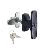 2PCS T-Handle Lock Latch Shed Door T-Handle Lock kit for Truck Cabinet Garage Door Lock