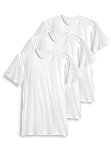 Jockey Men's T-Shirts Signature Pima Cotton Crew Neck T-Shirt - 3 Pack, White, M