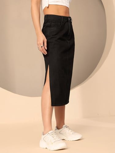 Image of Miss Chase Women Denim Skirt