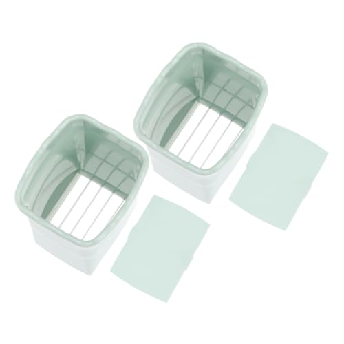 PRETYZOOM Professional Fruit Slicer Cup 2-piece Set Strawberry Slicer Egg Cutter Multi-functional Food for