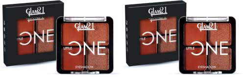 Image of Glam21 Little One 4-in-1 Eyeshadow Palette | Ultra pigmented, Easy to blend | Long Lasting Eye Make Up Kit |Firework-03 (Pack of 2)