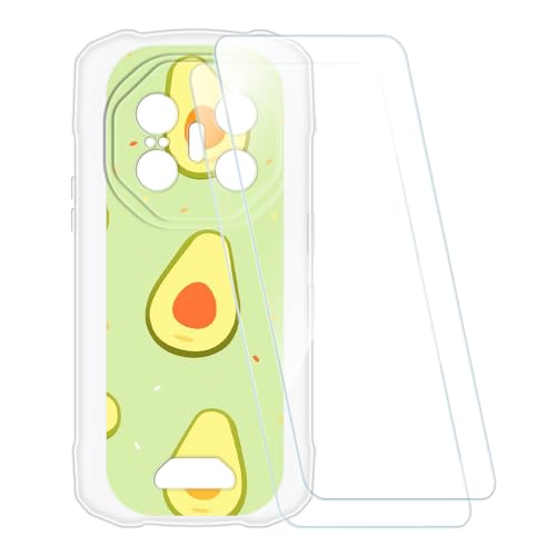 ESACMOT �v�����g�P�[�X + 2�������K���X�t�B���� Fossibot F113 5G �Ƃ̌݊�������, �Ռ��z���\�t�g�J�o�[ HD�N���A (�A�{�J�h)