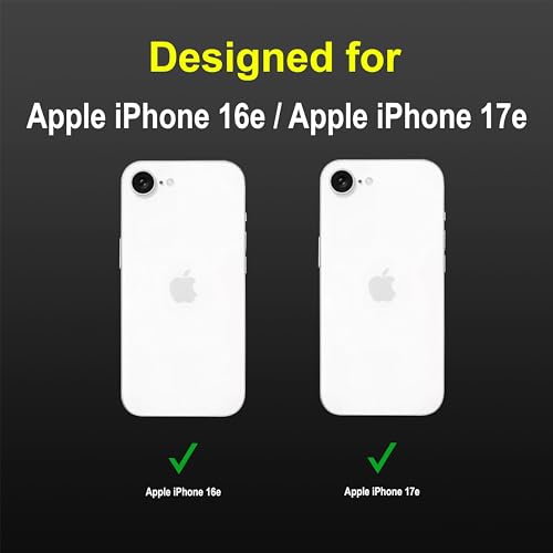 Image of Zapcase Back Case Cover for iPhone 16e | Compatible for iPhone 16e Back Cover | Liquid Silicon Magic Case with Camera Protection | Black
