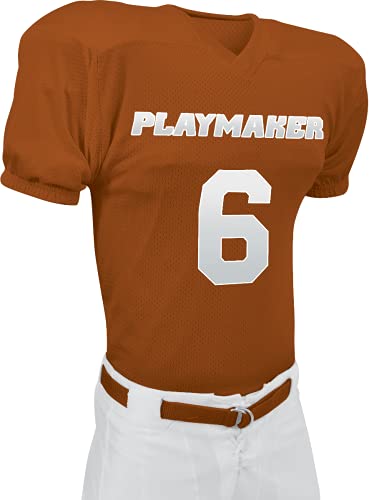 CHAMPRO Adult Pro Football Jersey Orange MD