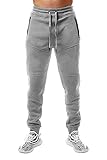 PJ Mark Bleecker and Mercer Men's Soft Brushed Inside Lightweight Moto Biker Style Fleece Jogger...