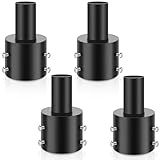 DoubleFill 4 Pcs Slip Fitter Light Pole Tenon Adapter for 4 Inch Round Pole Tenon Adaptor Outdoor 2 3/8 Inch Outdoor Vertical Mount Bracket for LED Parking Lot Lights Shoebox Lighting Street Light