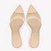 WYUETRA Women's Clear Pointed Toe Slingback Stilettos Heel Sandals Fashion Sexy Comfortable Summer Open Toe Backless Slip On Dress Slides Sandals for Casual Outdoor Party Work Wedding (Apricot,7)