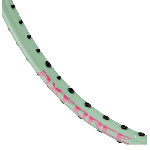 Image of Li-Ning Axforce Cannon AYPW013-4 Unstrung Badminton Racquet, Carbon Fiber Frame, Head Heavy, Light Gauze /Green, for Competitive Players (4U5)