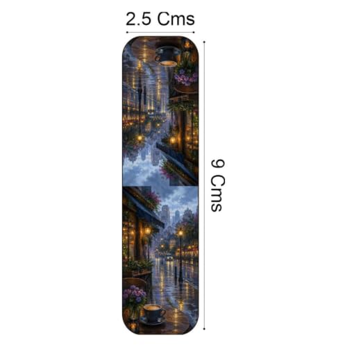 Image of Zesta Magnetic Bookmark | Aesthetic Book Mark for Reading | Cute Anime Bookmarks for Kids, Students | Book Accessories for Novels, Gifts for Readers (Seasons, Medium (9X2.5 Cms))
