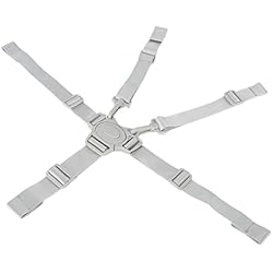 Trona Mega Jane Arnés Para Silla Alta, Arnés de Seguridad Para Bebé de 5 Puntos, Correa Universal Ajustable Para Silla Alta Para Silla Alta/Cochecito, Accesorio Para Cochecito Infantil (Gris)