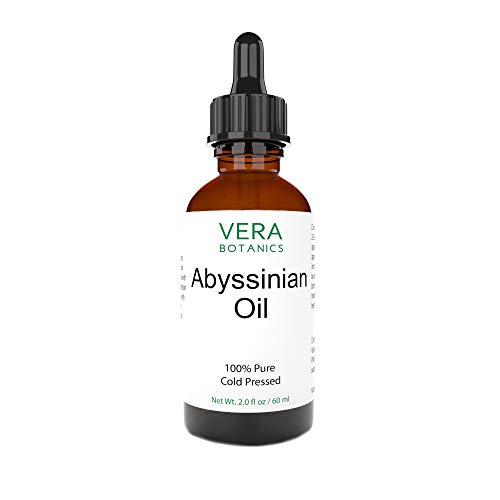 ABYSSINIAN OIL by Vera Botanics 100% Pure & Natural, Unrefined, Cold-Pressed For Face, Dry Skin, Nails, Lips, Body & Hair - Reduce Hair Breakage, Even Out Skin Tone, Therapeutic Massage