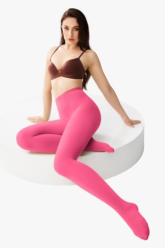 Image of leg elegant Women's 80 Den Microfiber Soft Opaque Tights Pantyhose