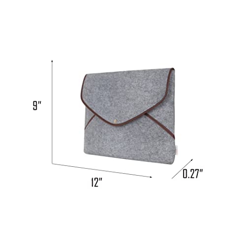 Image of OON Felt Laptop Sleeve - Clingy-11 Inch-Grey