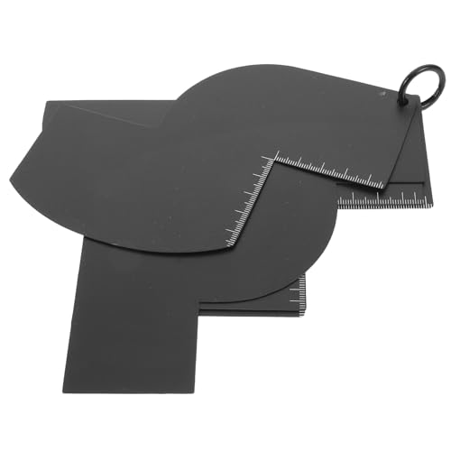 Toyvian Strumento Guida per Attaccatura dei Capelli e Modellazione della Barba Kit Riutilizzabile per Strumentazione da Barbiere Misurazione Precisa per Allineamento e Sfumatura