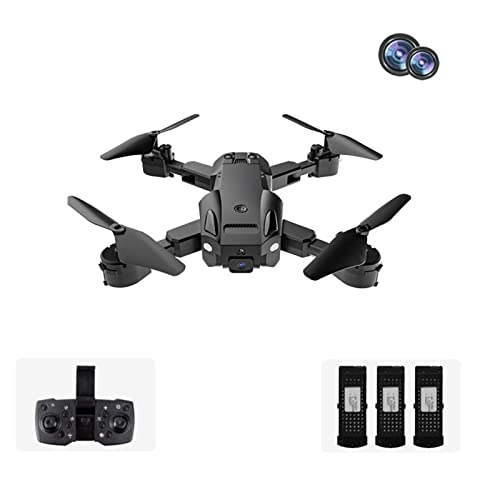 ANPIOX GPS 5G con grandangolo HD 8K HD Drone Professionale Doppia Fotocamera WiFi FPV Evitare gli ostacoli Quadcopter pieghevole Rc Distanza 1000M Giocattolo Regalo, Nero 8k3b