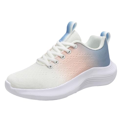 Generisch Zapatillas de deporte para mujer, zapatillas de correr, tenis, caminar, correr, correr, fitness, correr, ligeras, transpirables, antideslizantes, para el tiempo libre, azul, 36 EU