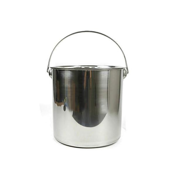 20L Edelstahl Milcheimer Eimer Nahrung Aufbewahrungseimer Futtereimer fÃ¼r KÃ¼che, Industrie, Medizin, Gastro und Privat Premium Eiseimer mit Deckel und Portable Griff SektkÃ¼hler EIS-Eimer KÃ¼cheneimer – Bild 4