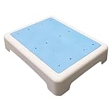 DOITOOL Kurzer Rutschfester Badewannenhocker aus Leicht zu Reinigendem Material für Senioren und Anti Rutsch Duschstufe und Toilettenfußbank für Mehr im Badezimmer