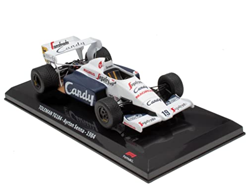 Auto fórmula 1 escala 1:24 TOLMAN TG184 Ayrton Senna 1984 miniatura 1