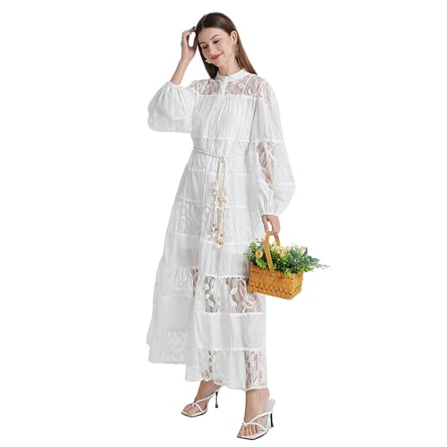 Robe longue en dentelle fluide pour sublimer votre silhouette