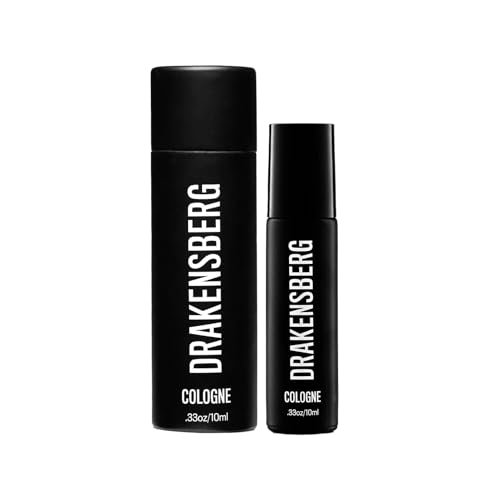 theo & amelia Drakensberg Rollerball Cologne for Men | A Bold Scent with Bergamot, Japanese Grapefruit, Patchouli, Cedar and a Subtle Touch of Peppermint. - 10mL Travel-Friendly Rollerball Fragrance