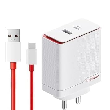 Image of Original SUPERVOOC 100W Dual Ports Power Adapter White Compatible with 12,12R,11,11R,10 Pro,10R,10,9Pro,9,9R,9RT Nord CE(Feb23)