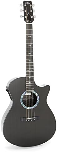 RainSong Guitars Concert Series CO-OM1000N2 Acoustic-Electric Guitar, Clear Carbon