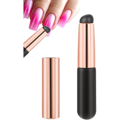 Image of INOG Silicone LipBrush Silicone LipApplicator with Cap Elastic Siliconee LipBalm Applicator Reusable LipMask Applicator LipSmudge Brush for Lipstick LipGloss Lip Tint LipMask LipMakeup Brush (1pcs Black)