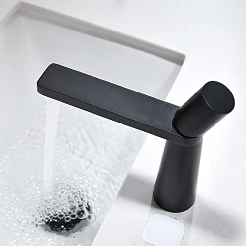 Robinet de salle de bain blanc mitigeur lavabo monotrou compact