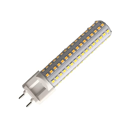 G12 Bombillas LED, Regulables 15W 144LED Beads 3000-6000K 2835SMD 1500LM g12 Luces bi-pin Bombilla de maíz LED AC 85-265V para iluminación del hogar, ángulo de haz de 360°,Warm white,1 Pack