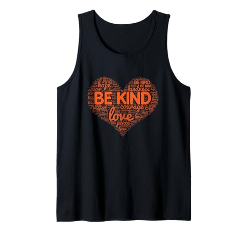 Llevamos naranja día de la unidad naranja anti bullying corazón sea amable Camiseta sin Mangas