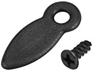 sourcing map Frame Turn Button, 3/5" Plastic Drop Shape with Screws for Hanging Pictures, Photos, Drawings and Posters, 20 Pcs (Black)