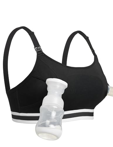 Momcozy Upgraded Hands Free Pumping Bra, Comfort Pumping and Nurs...